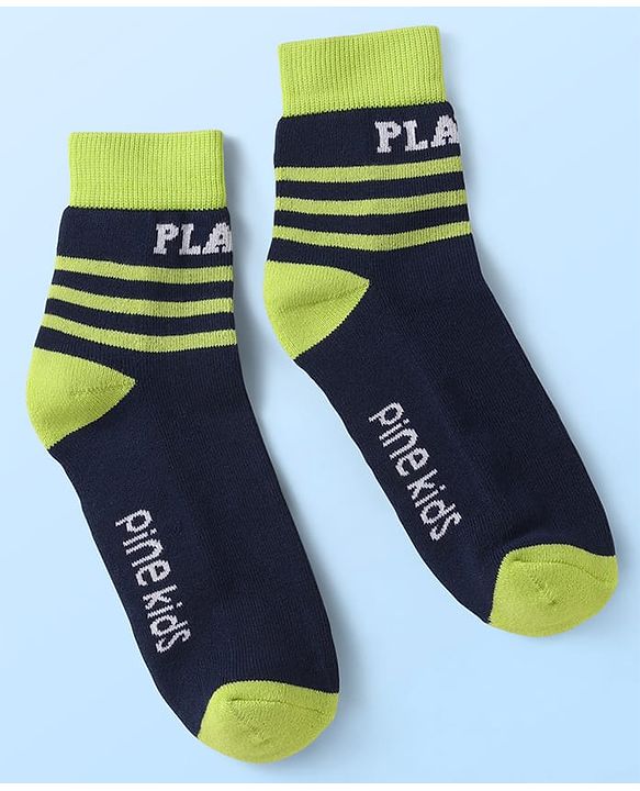 Pine Kids Cotton Knit Ankle Length Designed Socks Pack of 5 (Color May Vary)