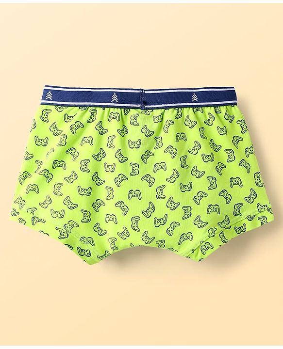 Pine Kids Cotton Elastane Knit Striped & Printed Assorted Trunks Pack of 3 (Color May Vary)