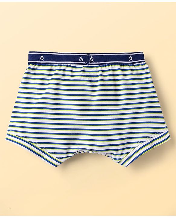 Pine Kids Cotton Elastane Knit Striped & Printed Assorted Trunks Pack of 3 (Color May Vary)