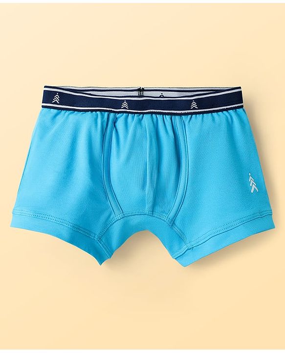Pine Kids Cotton Elastane Knit Trunks With Fish Print Pack Of 3 (Colour May Vary)