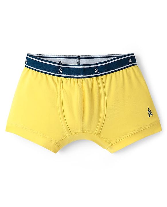 Pine Kids Cotton Elastane Knit Solid Colour Trunks Pack Of 3 (Colour May Vary)