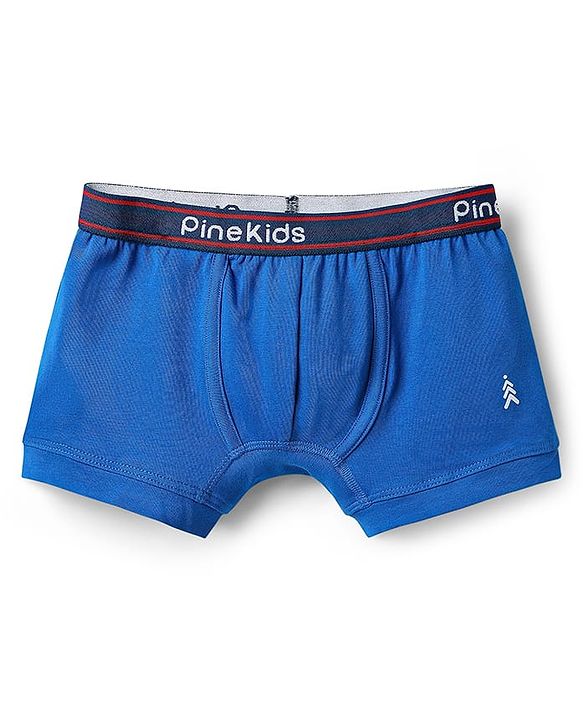 Pine Kids Cotton Elastane Knit Solid Trunk Pack of 3 Color May Vary