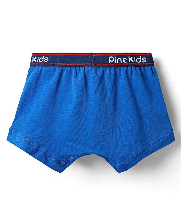 Pine Kids Cotton Elastane Knit Solid Trunk Pack of 3 Color May Vary