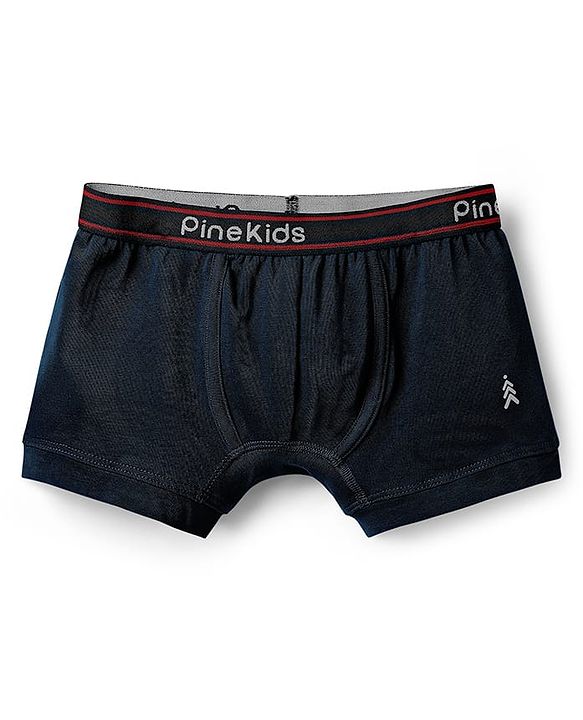 Pine Kids Cotton Elastane Knit Solid Trunk Pack of 3 Color May Vary