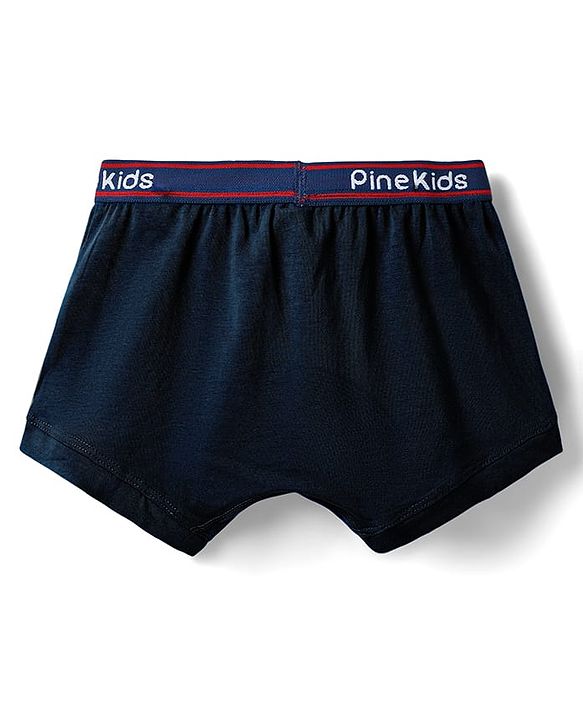Pine Kids Cotton Elastane Knit Solid Trunk Pack of 3 Color May Vary