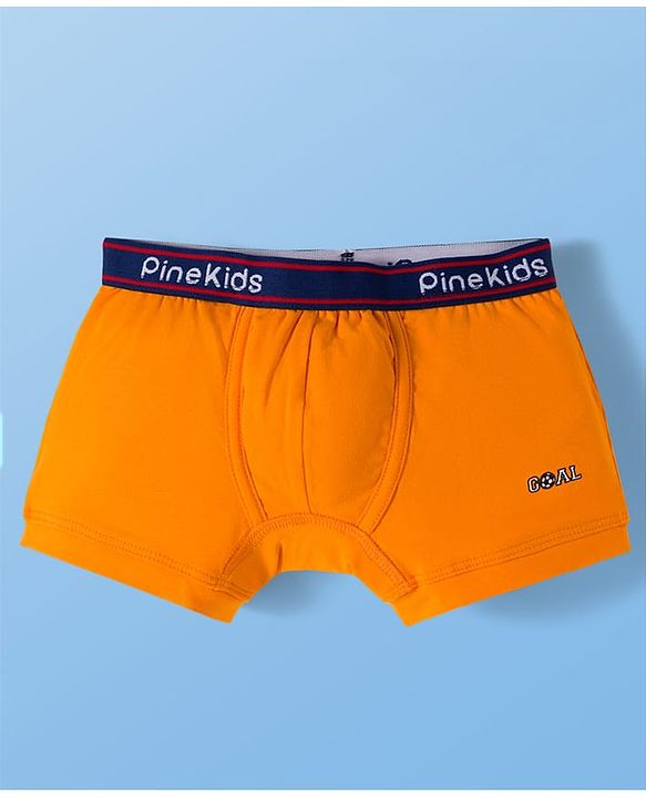 Pine Kids Cotton Elastane Trunks with Football Print Pack of 3 (Color May Vary)