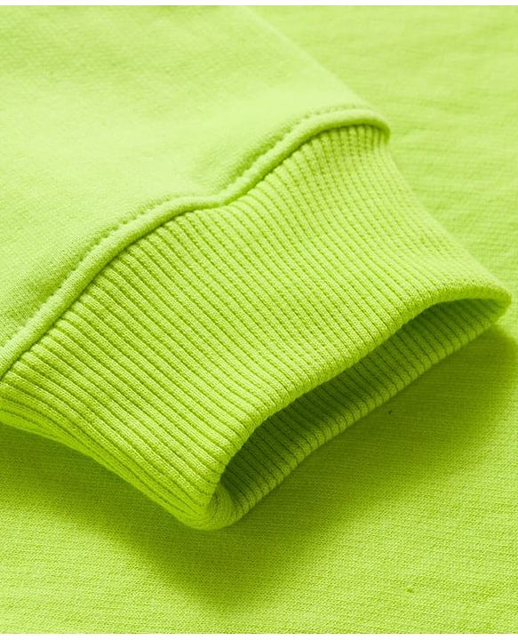 Pine Kids Knit Full Sleeves Solid Sweatshirt - Lime Green