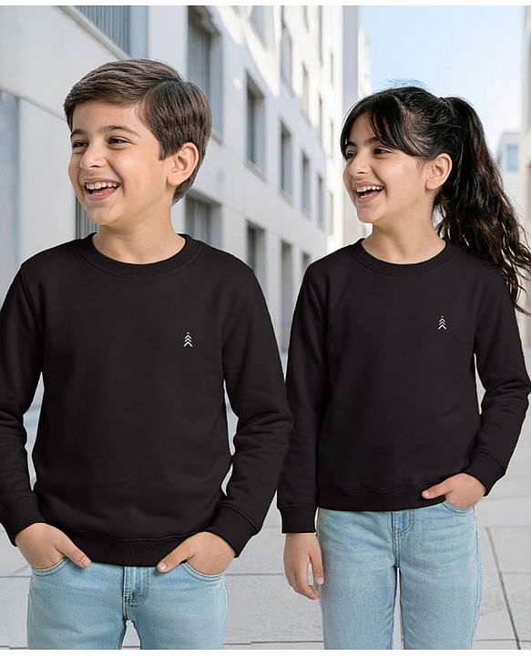Pine Kids Knit Full Sleeves Solid Sweatshirt - Lime Green