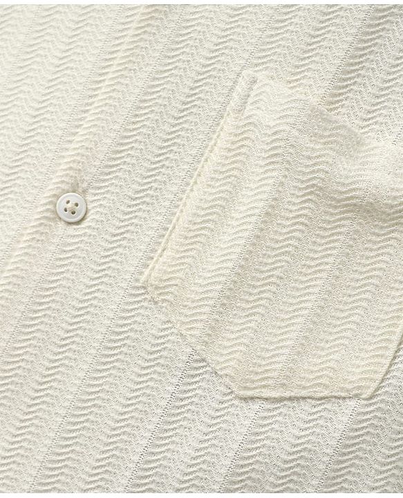 Pine Kids Cotton Woven Half Sleeves Solid Colour Shirt With Textured Design - Light Green