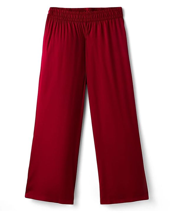 Pine Kids Three Fourth Bell Sleeves Indo western Sets with Jacket Embroidery & Sequin Detailing - Maroon