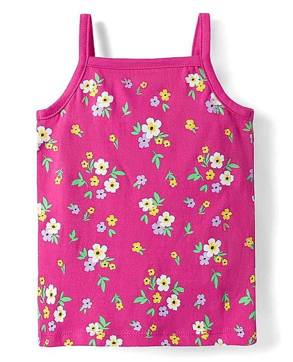 Babyhug 100% Cotton Single Jersey Knit Antibacterial Sleeveless Slips With Floral Print Pack Of 3 - Yellow Pink & White