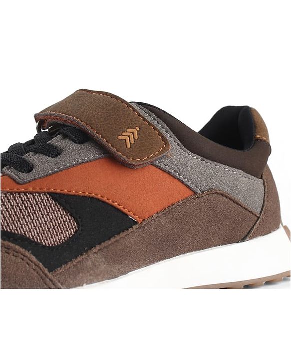 Pine Kids Velcro Closure Sneaker - Brown