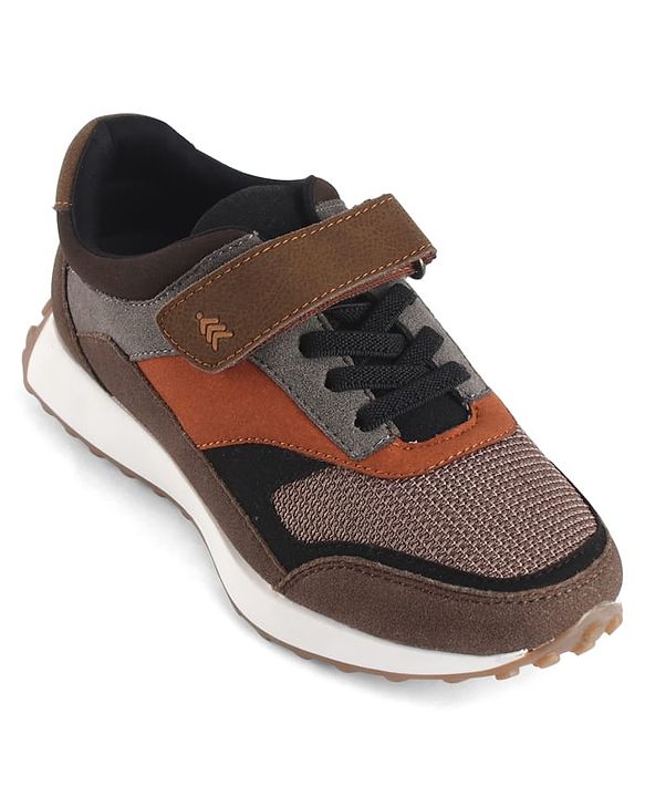Pine Kids Velcro Closure Sneaker - Brown