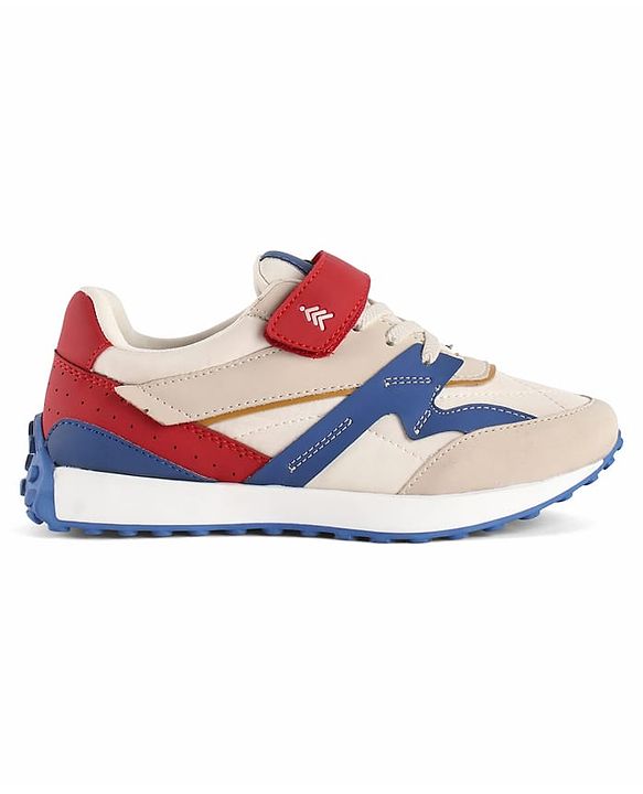 Pine Kids Velcro Closure Sneaker - Blue & Red