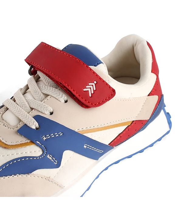 Pine Kids Velcro Closure Sneaker - Blue & Red