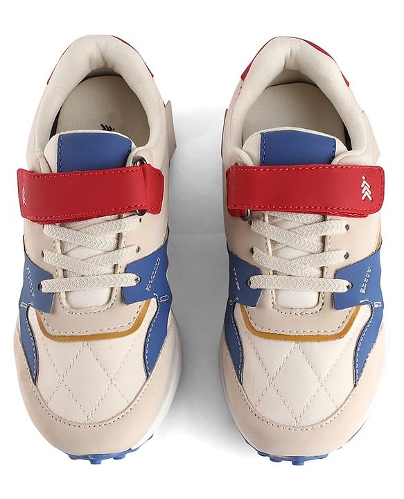 Pine Kids Velcro Closure Sneaker - Blue & Red