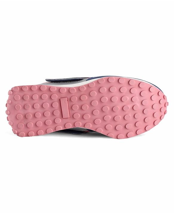 Pine Kids Lace Up Sneaker with Stripes - Pink & Blue