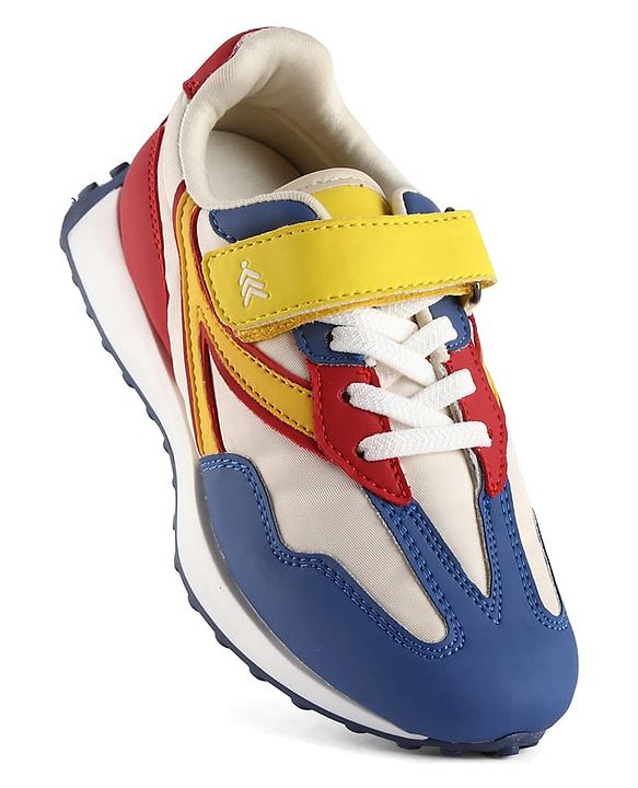 Pine Kids Velcro Closure Sneaker - Blue & Yellow