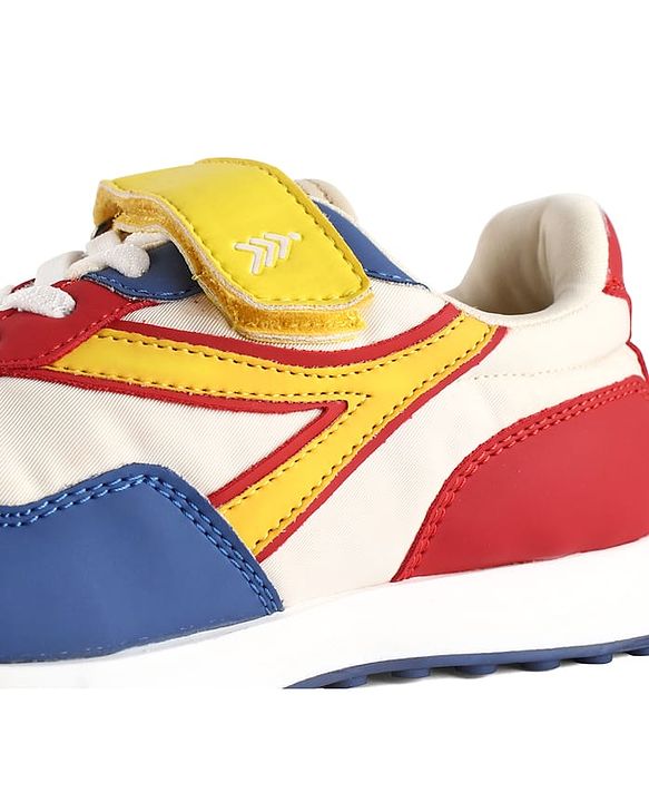 Pine Kids Velcro Closure Sneaker - Blue & Yellow
