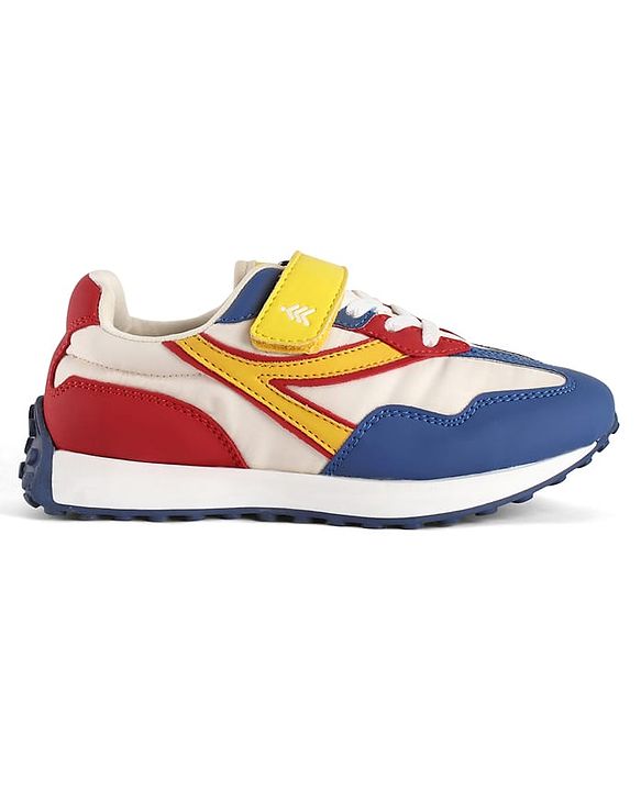 Pine Kids Velcro Closure Sneaker - Blue & Yellow