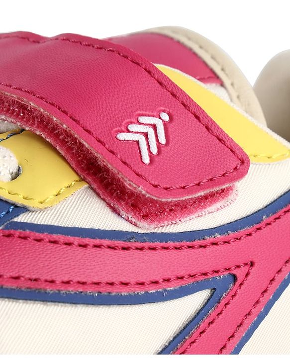 Pine Kids Velcro Closure Sneaker - Pink & Yellow