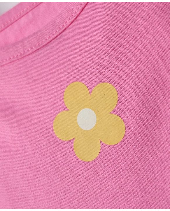 Babyhug 100% Cotton Single Jersey Knit Antibacterial Sleeveless Slips With Floral  Print Pack Of 3 - Pink Yellow & Light Blue