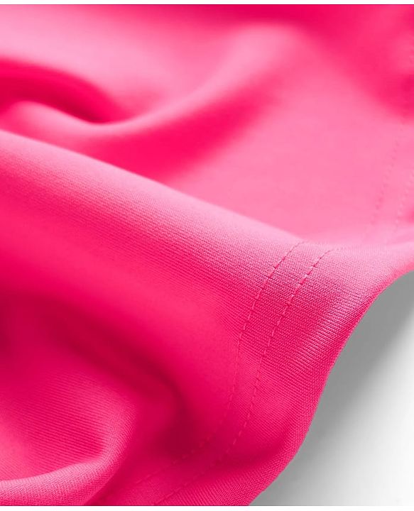 Babyhug Knit Half Sleeves Solid Color Top & Skirt Set with Bow Applique - Dark Pink
