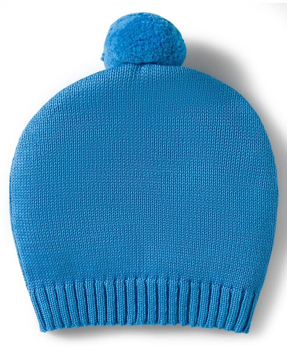 Babyhug Organic Cotton Knitted Full Raglan Sleeves Sweater Set With Tractor Design & Cap - Blue