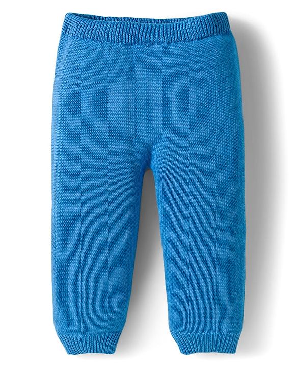 Babyhug Organic Cotton Knit Full Sleeves Sweater Set with Stripes & Bee Nice Patch & Cap - Blue