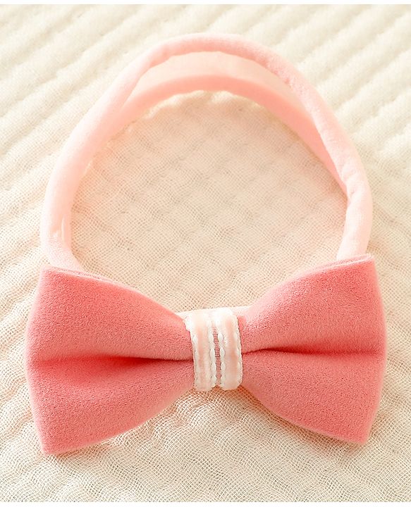 Babyhug Headbands with Bow Applique Pack of 3 - Pink and Red