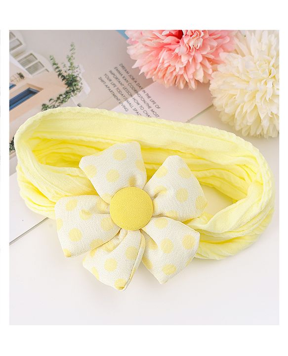 Babyhug Free Size Headband with Floral Applique - Pink