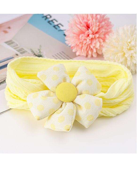 Babyhug Free Size Headband with Floral Applique - Pink