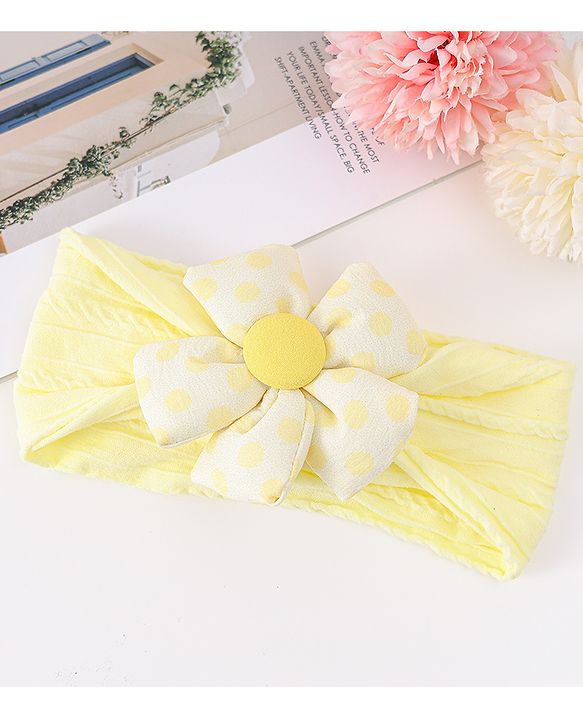Babyhug Free Size Headband with Floral Applique - Pink
