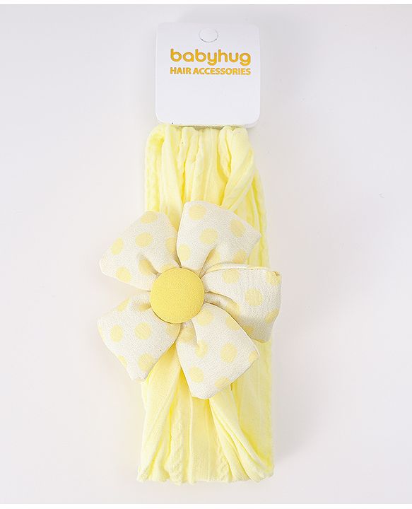 Babyhug Free Size Headband with Floral Applique - Pink