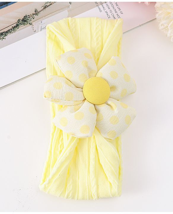 Babyhug Free Size Headband with Floral Applique - Pink