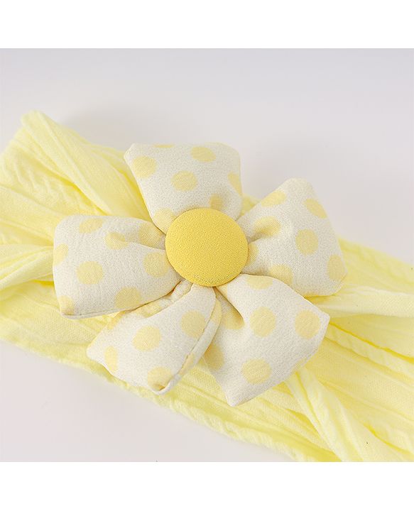 Babyhug Free Size Headband with Floral Applique - Pink