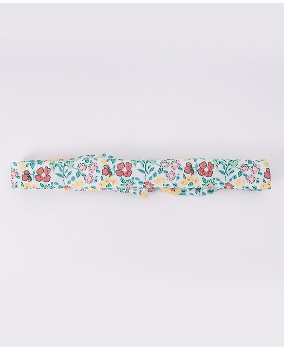 Babyhug Headbands with Bow Applique & Floral Print Pack of 3 Free Size - Multicolor