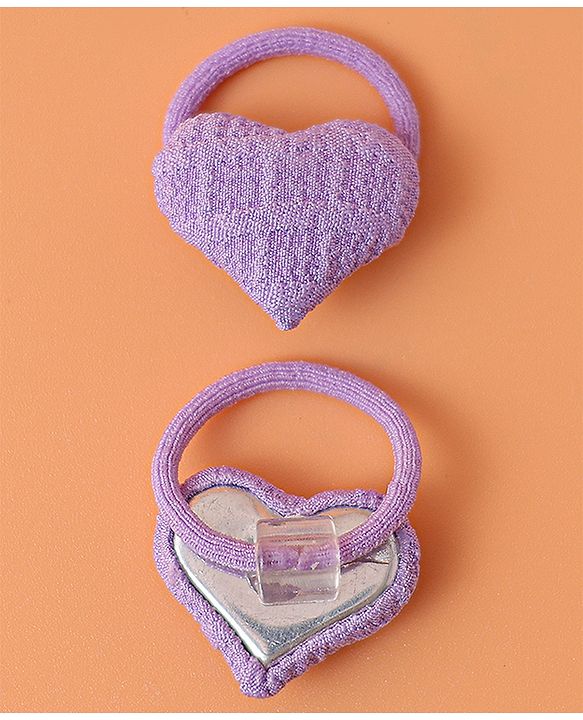 Babyhug Free Size Rubber Bands Pack Of 10 - Purple