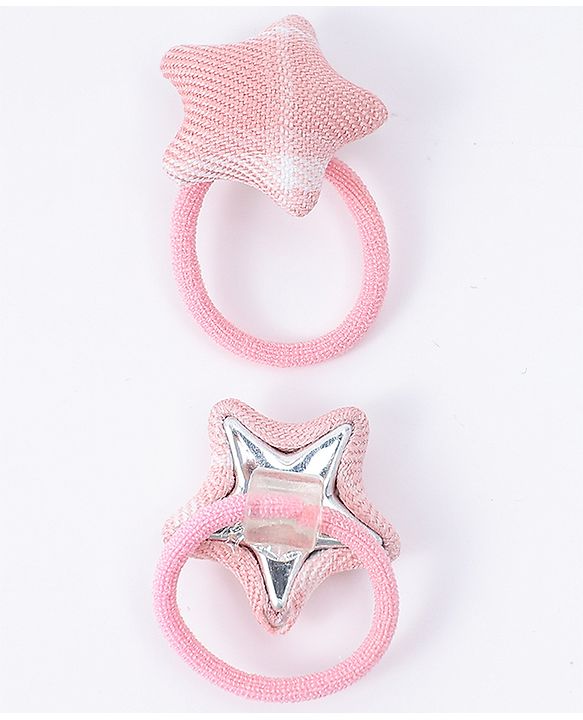 Babyhug Free Size Rubber Bands Pack Of 10 - Pink