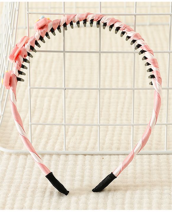Babyhug Hair Band With Unicorn Applique - Pink