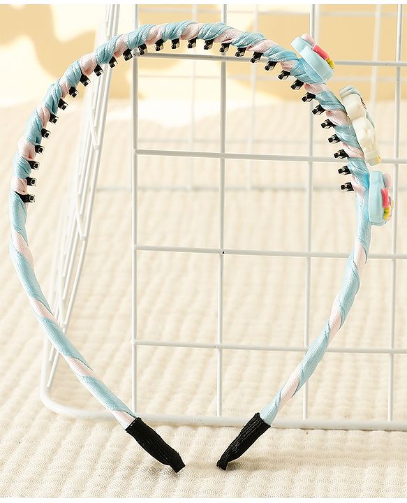 Babyhug Hair Band With Unicorn Applique - Pink
