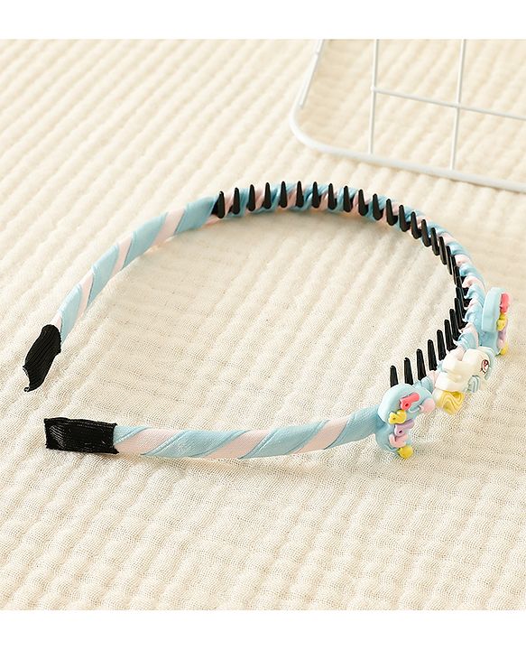 Babyhug Hair Band With Unicorn Applique - Pink