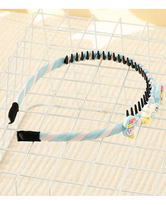 Babyhug Hair Band With Unicorn Applique - Pink