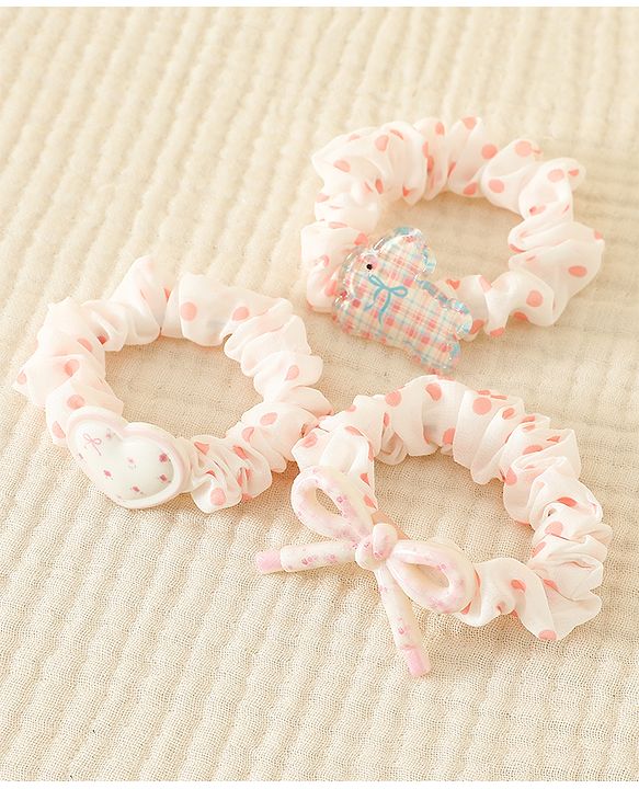 Babyhug Heart Shape Rubber Bands Pack Of 10 - Multicolor main image 1
