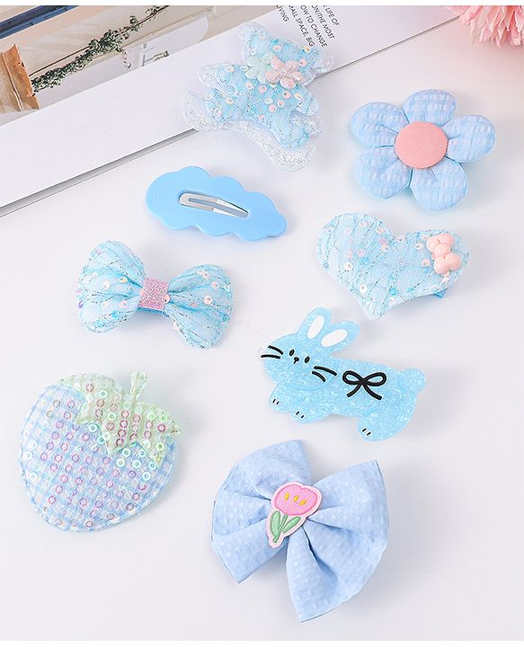 Babyhug Sunglasses  with Flower Design Free Size- Blue main image 1