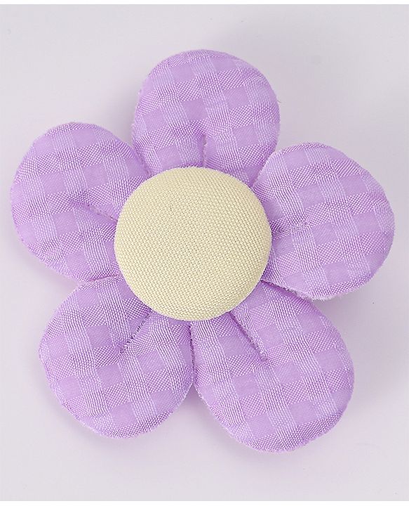 Babyhug Hair Pins and Clips With Bow & Floral Design Pack Of 8 - Purple
