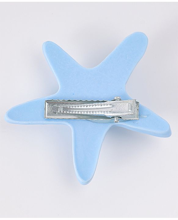 Babyhug Hair Pins and Clips With Star Design Pack Of 5 - Pink & Blue
