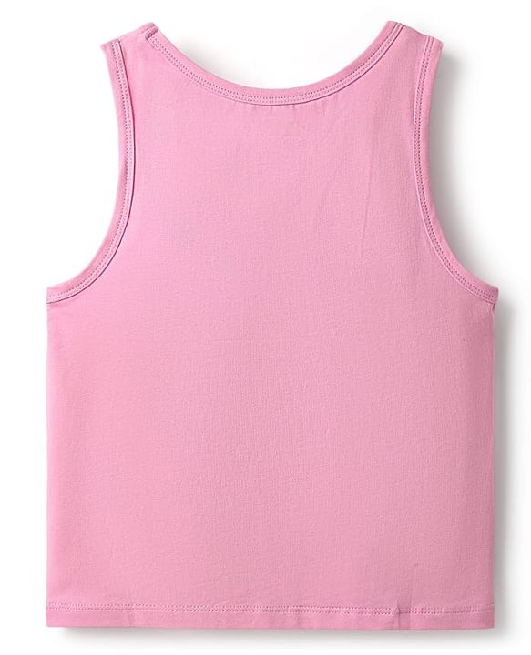 Pine Kids Cotton Lycra Knit Sleeveless Vests With Floral Print Pack Of 3 (Color May Vary)