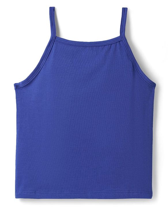 Pine Kids Cotton Knit Sleeveless Slips with Floral Print Pack of 3 (Color May Vary)