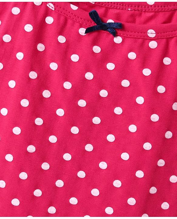Pine Kids Cotton Knit Sleeveless Slips with Stripes & Polka Dots Pack of 3 (Color May Vary)